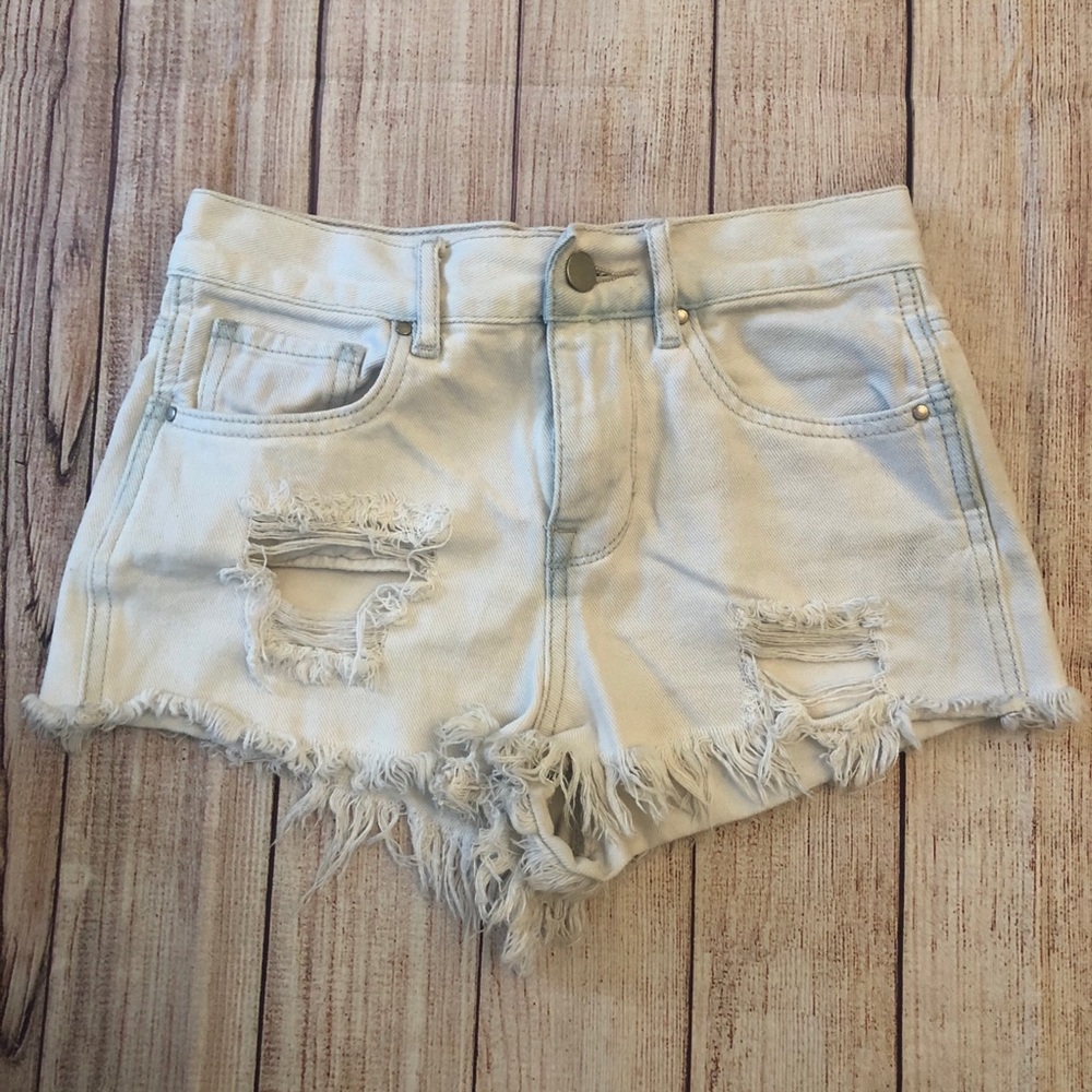 Bullhead Denim High Rise Shorts